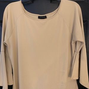 Tan blouse w/butterfly sleeves